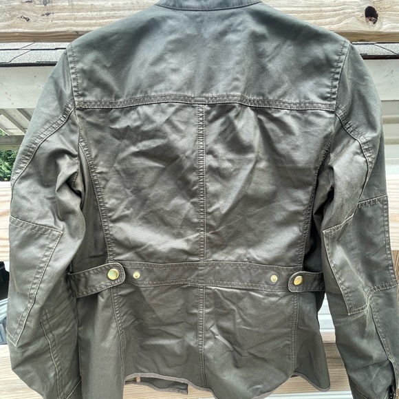 J.Crew Dark Olive Outerwear with Brass Accents - Picture 3 of 9